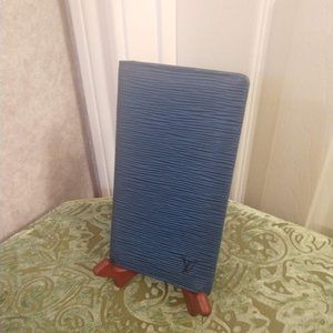 Louis Vuitton Toledo Blue Credit Check Epi Wallet